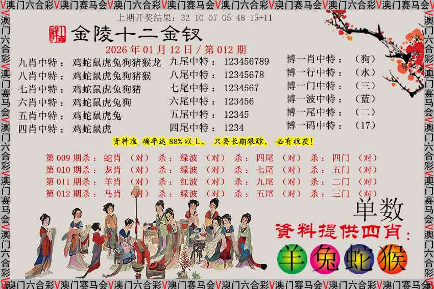 012期金陵十二金钗[图]