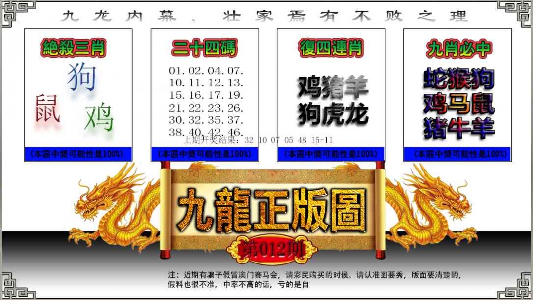 012期九龙正版图[图]