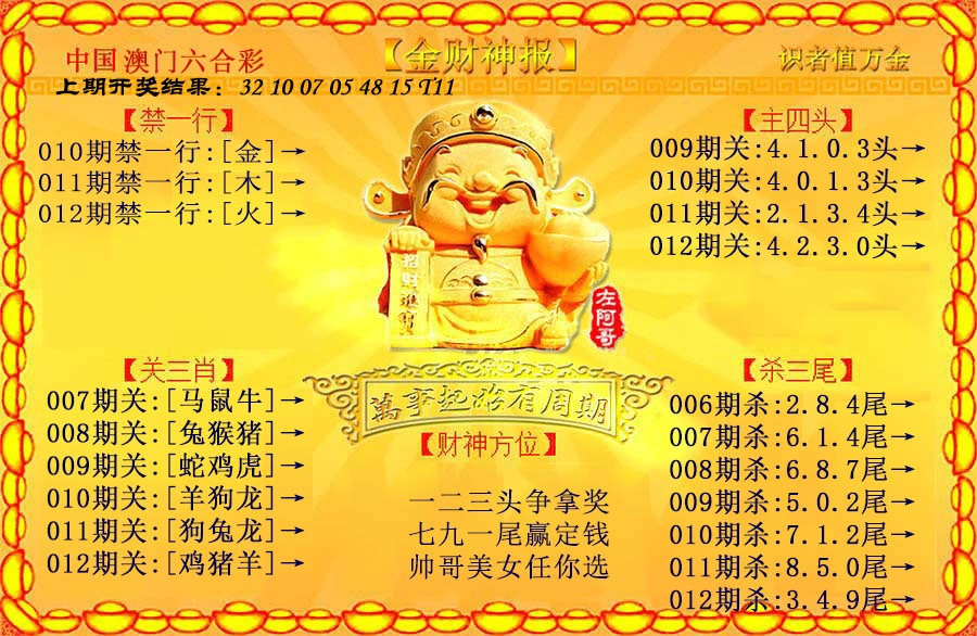 012期金财神[图]