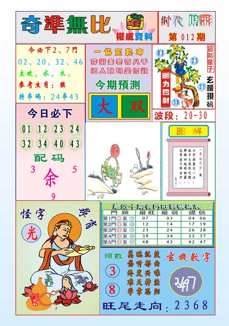 012期奇准无比[图]