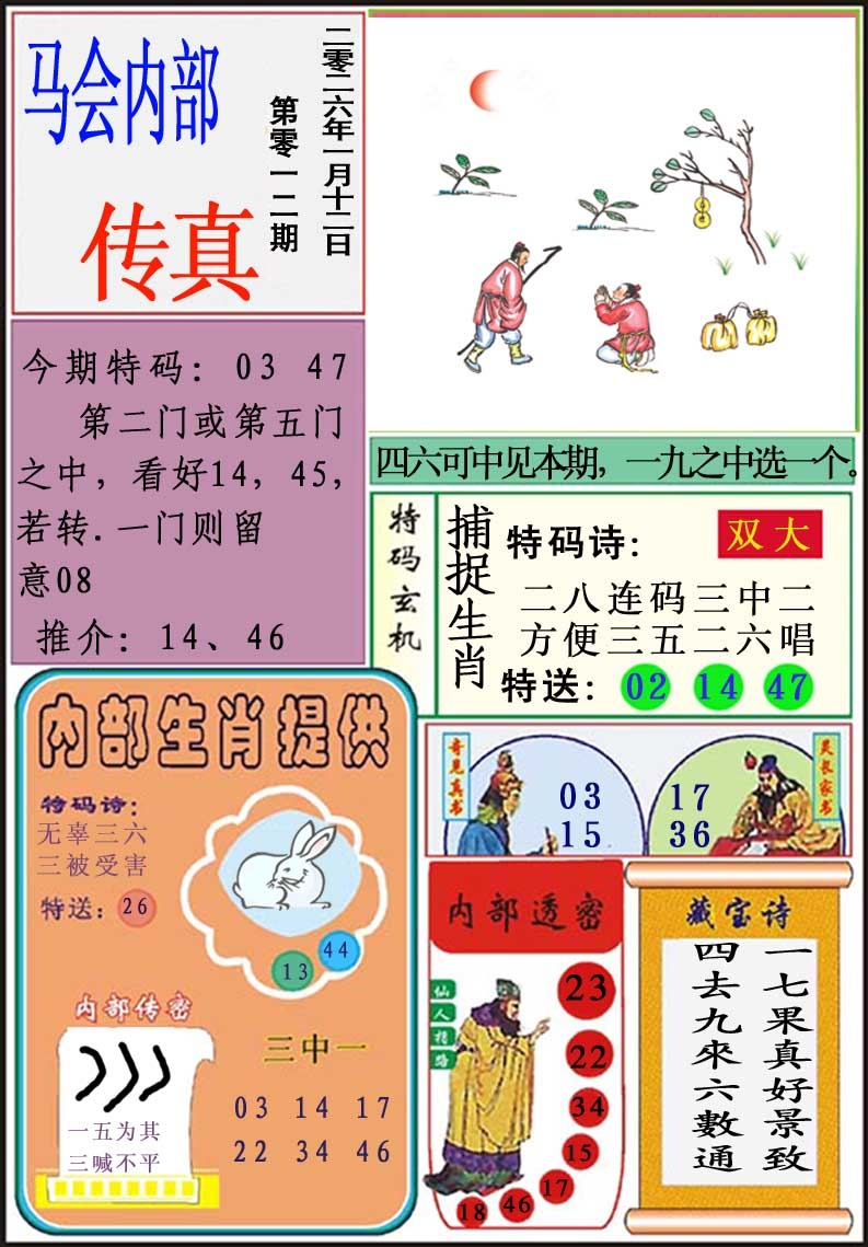 012期马会内部传真[图]