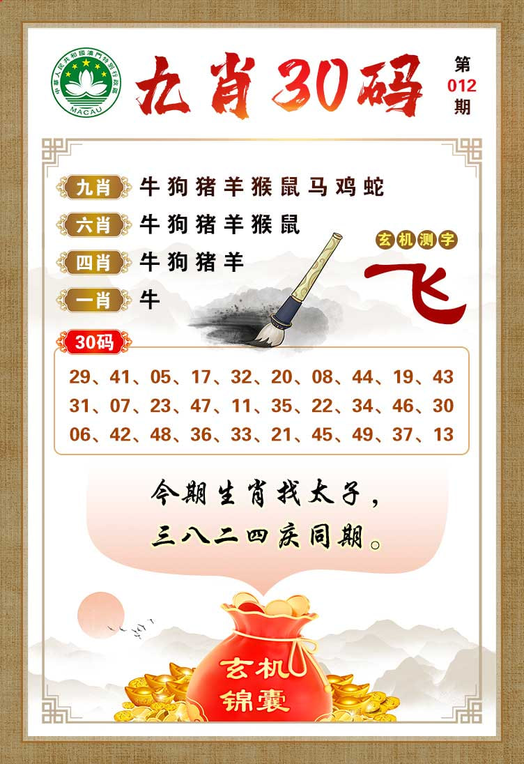 012期九肖30码[图]