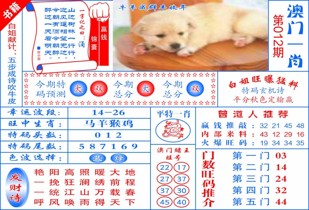 012期澳门东北虎[图]