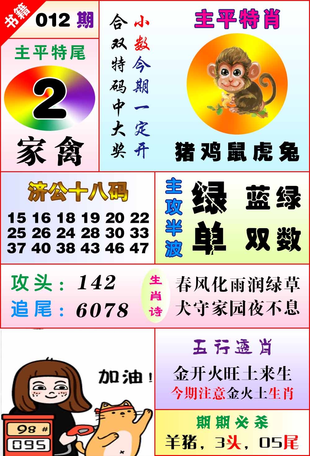 012期澳门狗头铡[图]