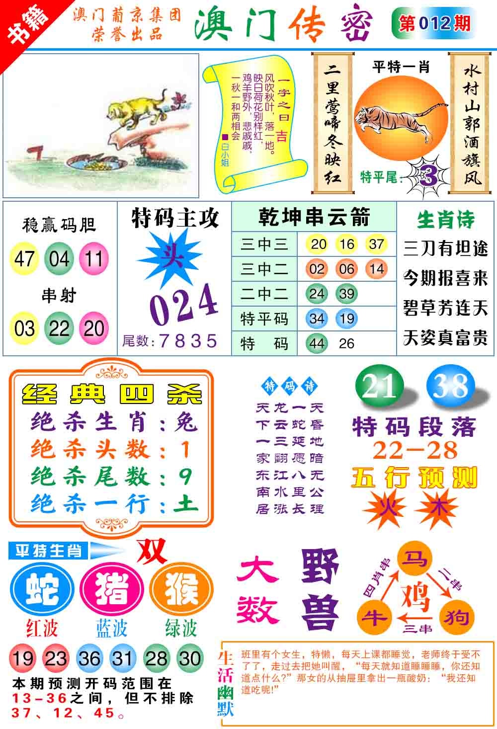 012期澳门传密心水[图]