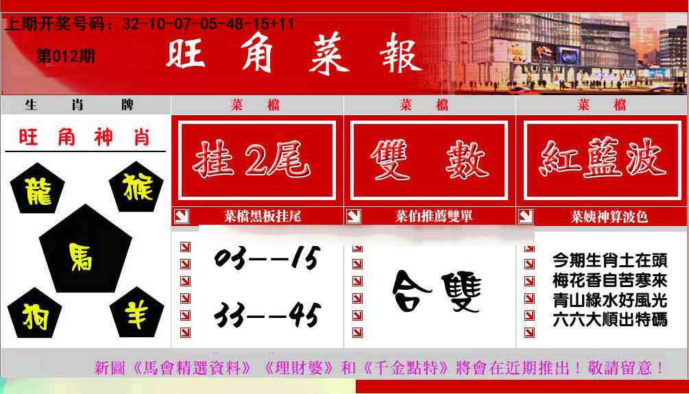 012期旺角菜报[图]