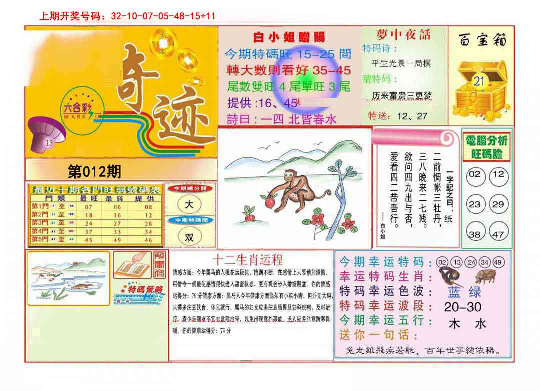 012期九龍奇迹A(推荐)[图]