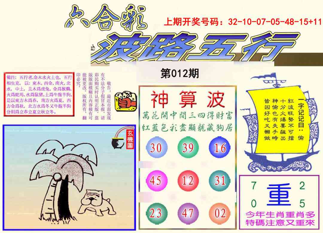 012期波路五行[图]