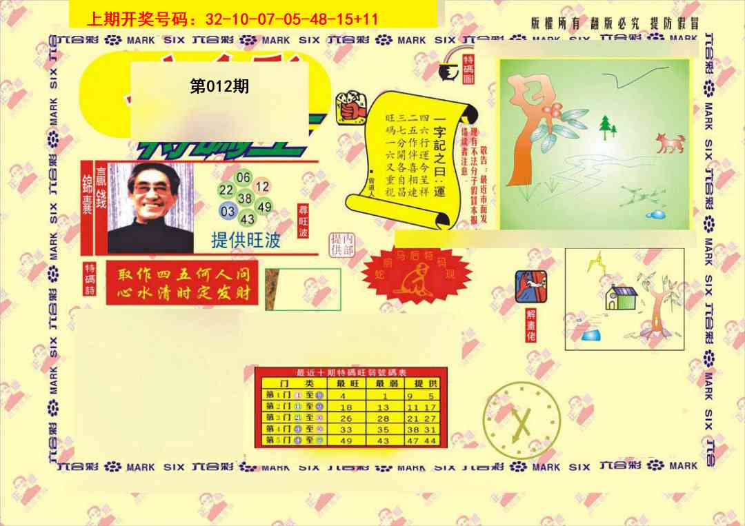 012期特码王[图]