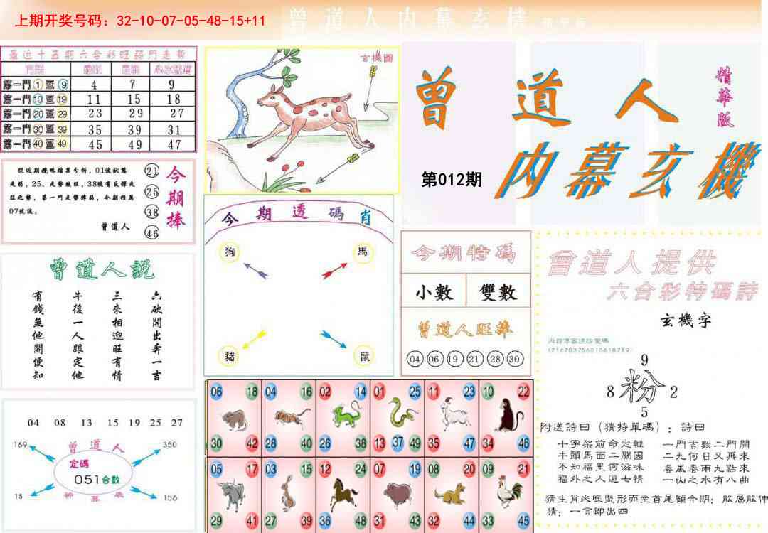 012期曾道人内幕精华版[图]