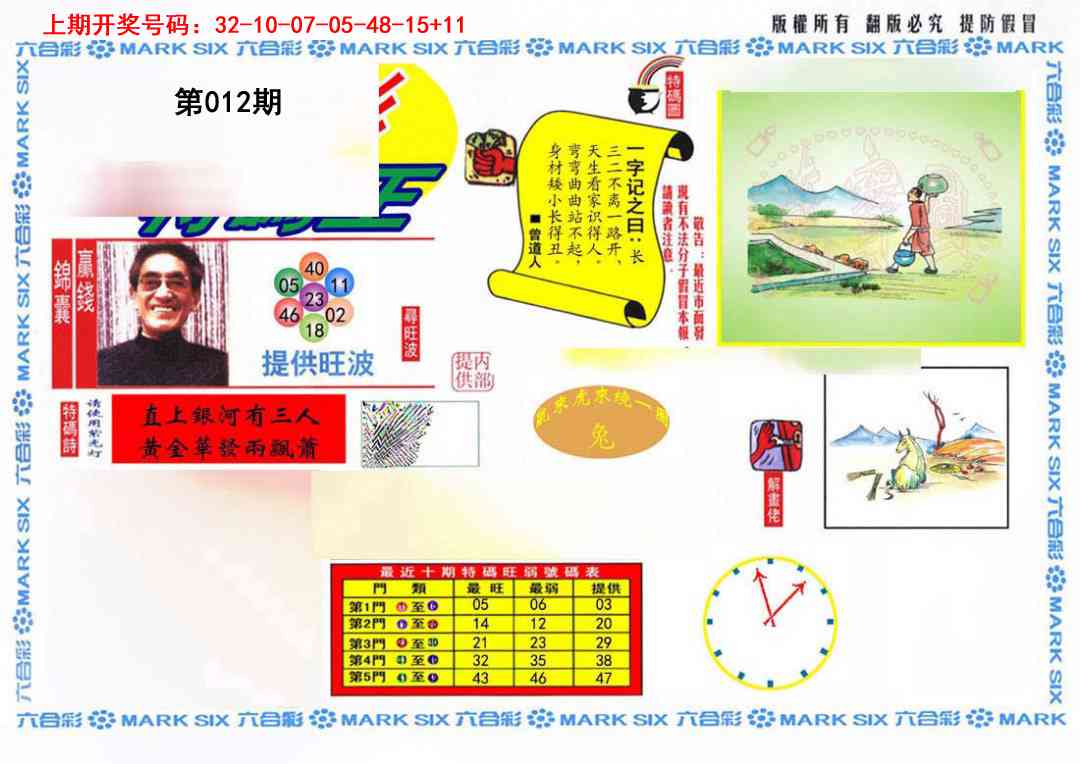 012期特码王(信封)[图]