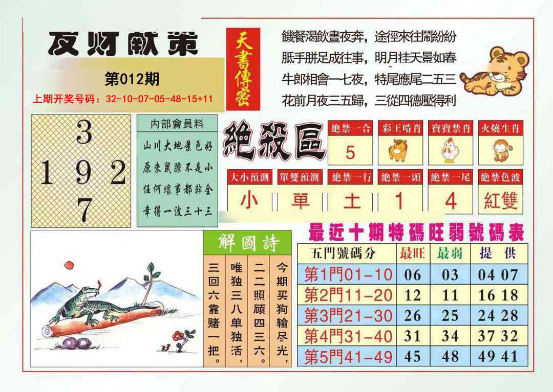 012期发财献策[图]